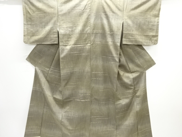 JAPANESE KIMONO / TSUMUGI / WOVEN STRIPE 